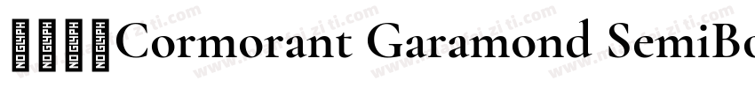 方正清刻Cormorant Garamond SemiBold Reg字体转换